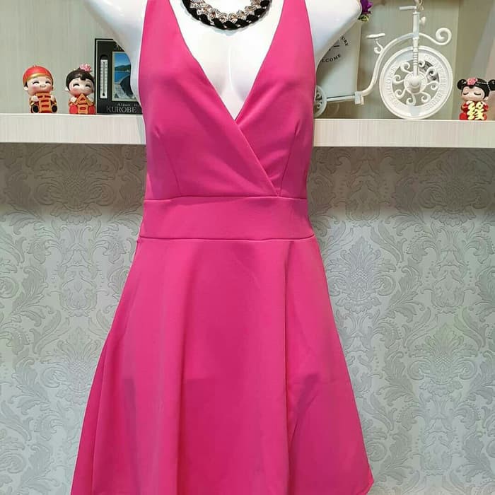 Baju Fashion Cewek Wanita Sexy Back Dress Import Best Seller