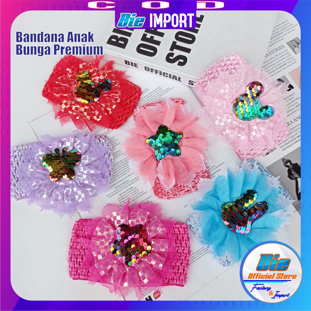 Bandana Anak Bayi Premium Karakter Impor Best Seller