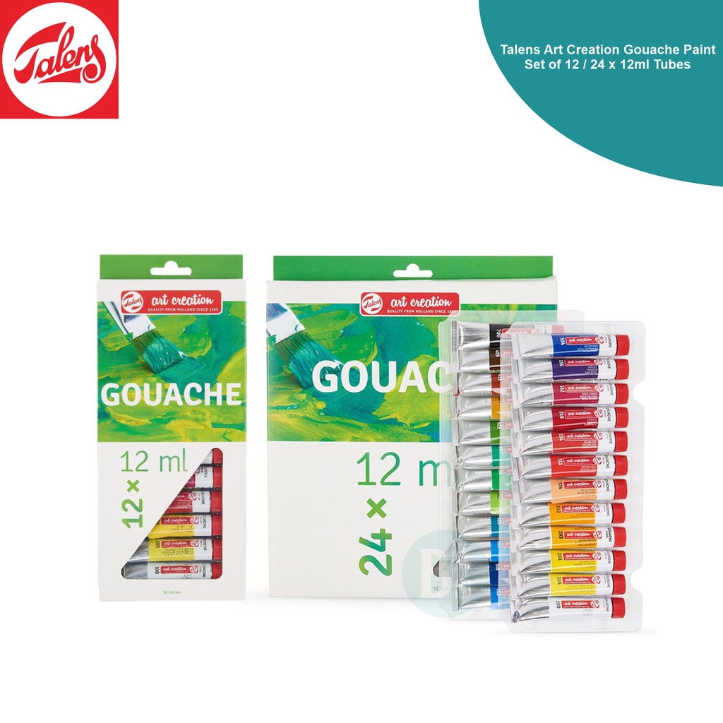 

Talens Art Creation Gouache Paint Set of 12 / 24 x 12ml Tubes