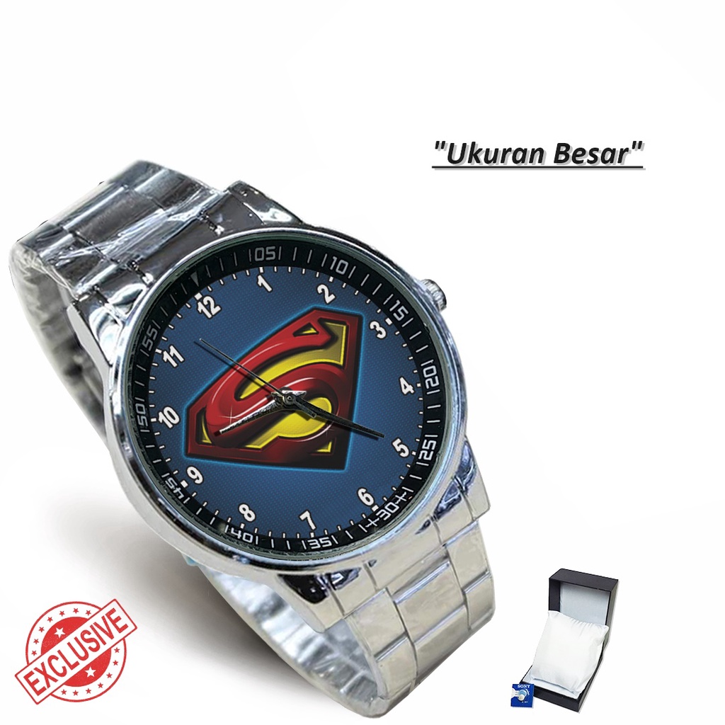 Jam Tangan Rantai Couple SUPERMAN MOTIF 2 (Special)