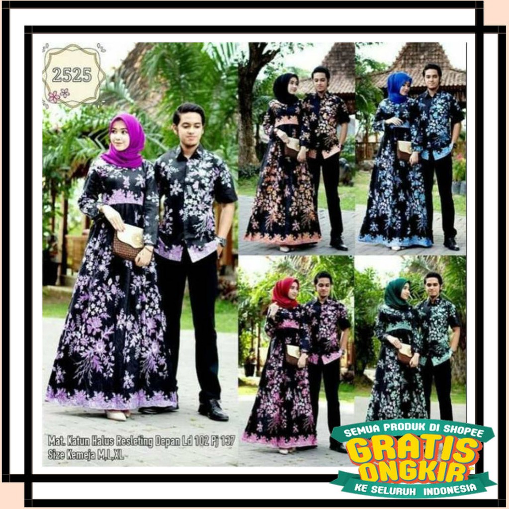 BATIK ANAK DEWASA ORANGTUA ALISAN / Nivana Batik Couple - Gamis Cibulan SARIMBIT Kemeja Hem