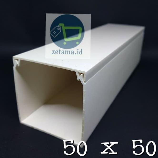 ƒ KABEL DUCT WIRING DUCT PUTIH 50 x 50 mm ❂