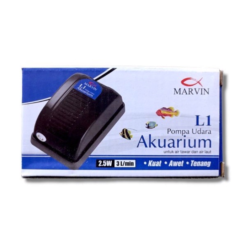 Pompa Udara Air Pump MARVIN L1 Kolam Aquarium Aerator