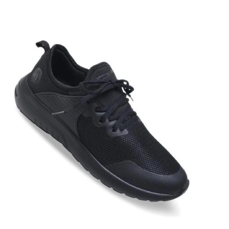 DISKON 70% ORIGINAL STORE SEPATU RUNNING CASUAL PRIA WARNA HITAM AIRWALK JESSE MONOBLACK