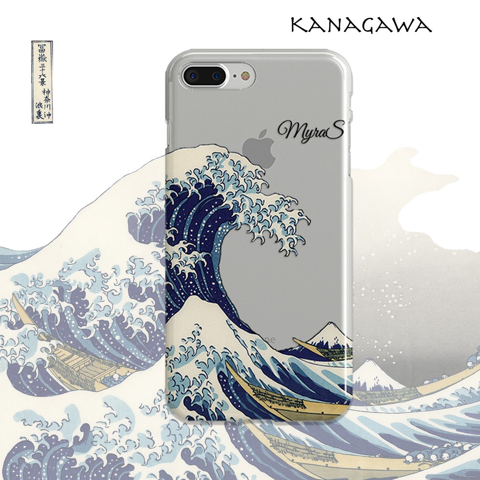 Custom Kanagawa jelly hard case Iphone Samsung Lenovo Oppo Xiaomi etc