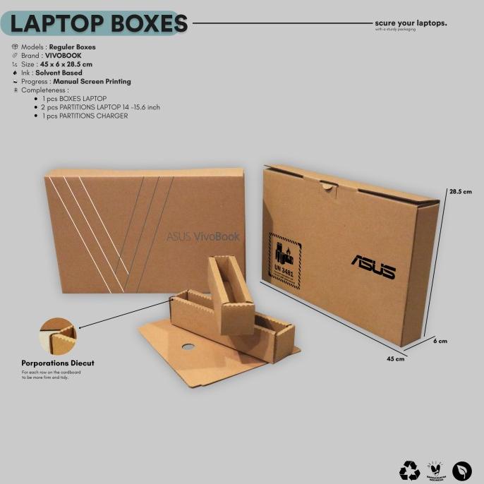 

Kardus Dus Box Kotak Tempat Laptop Asus Vivobook
