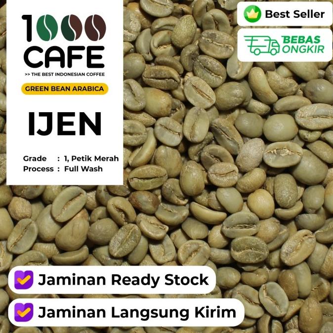 

Promo Awal tahun [TERMURAH] GREEN BEAN ARABICA IJEN FULL WASH G1 - 1KG Promo Awal tahun