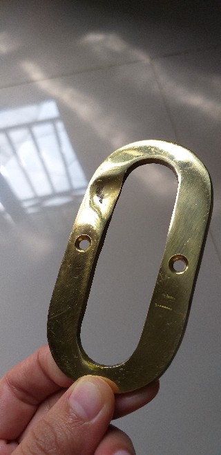 Huruf Angka Nomer Rumah Kuningan Tinggi 10 Cm Angka Nomor  Huruf O