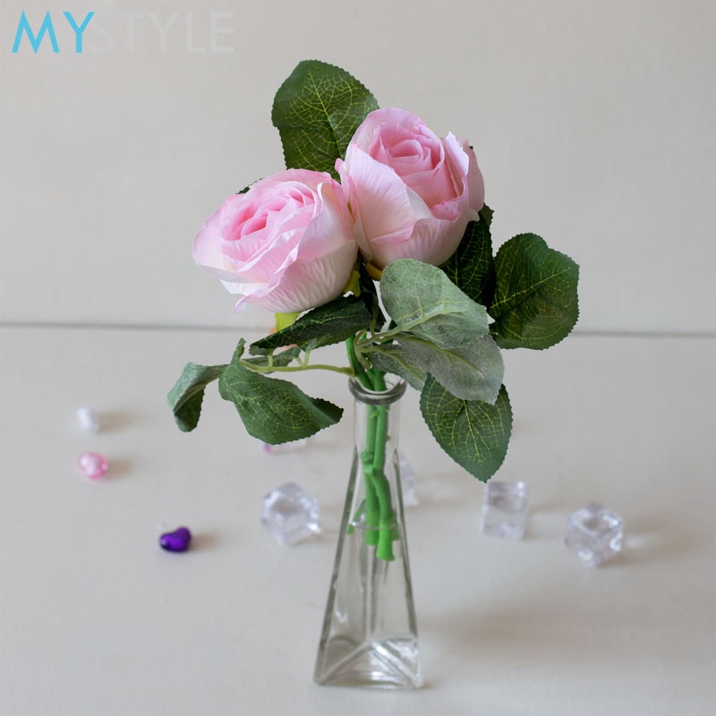 MYSTYLE BUNGA PLASTIK ROSE 287 BUNGA MAWAR SATUAN HIAS PLASTIC ARTIFICIAL BUNGA ARTIFISIAL MURAH-7
