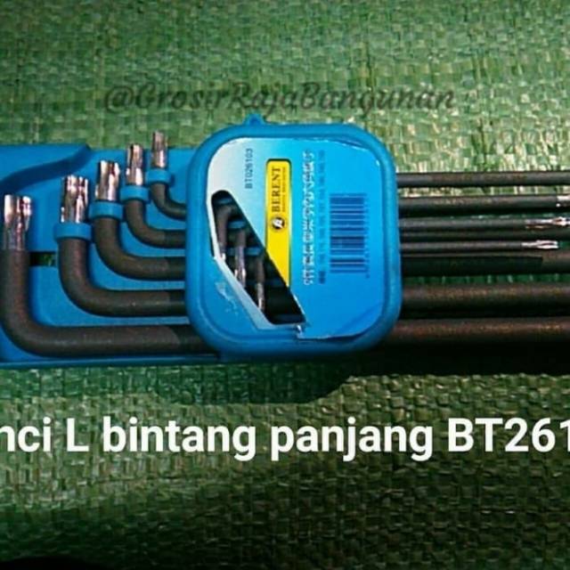 KUNCI L SET MODEL BINTANG BERENT