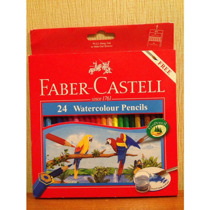 

WARNAPENSIL- PENSIL WARNA FABER-CASTELL 24 WATERCOLOUR -PENSIL WARNA