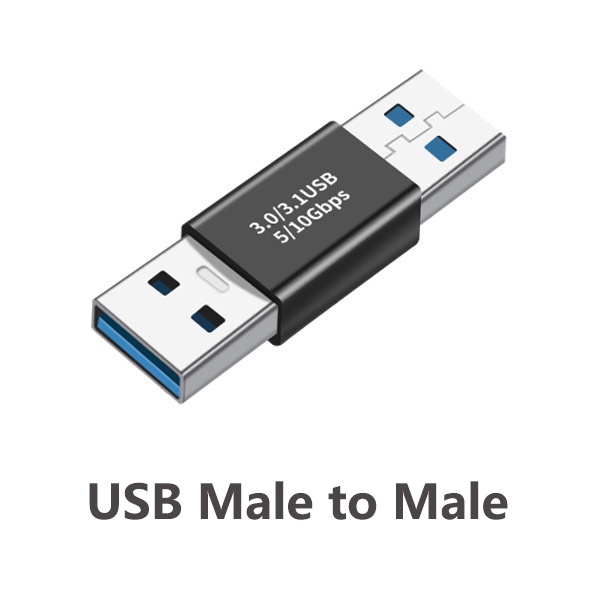 Adaptor Konektor Usb 3.0 Male Ke Female Fmale-Female Male