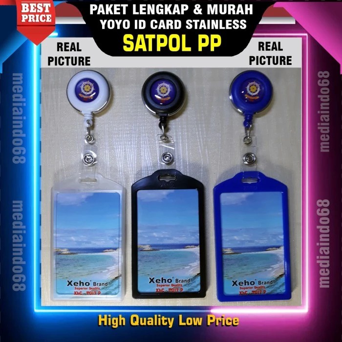 

YOYO ID CARD PUTAR+LOGO SATPOL PP (PAKET MURAH)