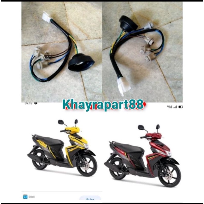 Fiting kabel lampu dpan mio m3 mio z