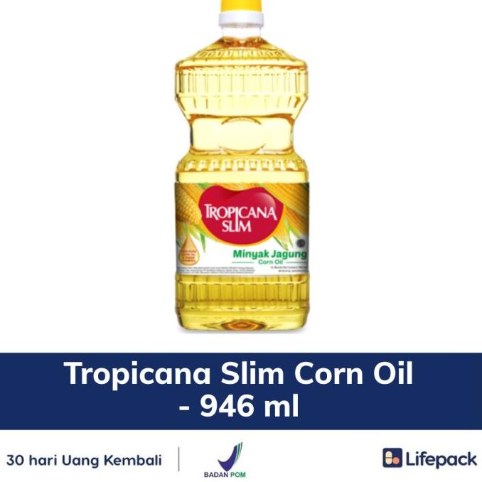 

BISA COD Tropicana Slim Corn Oil - 946 ml - 100% Pure Corn Oil - LIFEPACK TERMURAH