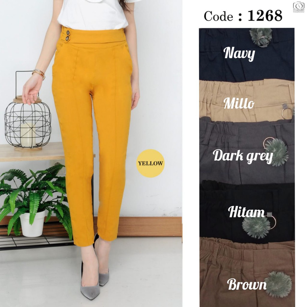 V&C COLLECTION SKY MODE BAGGY PANTS PANJANG WANITA/CELANA PANJANG WANITA KATUN STRECTH BEST SELLER