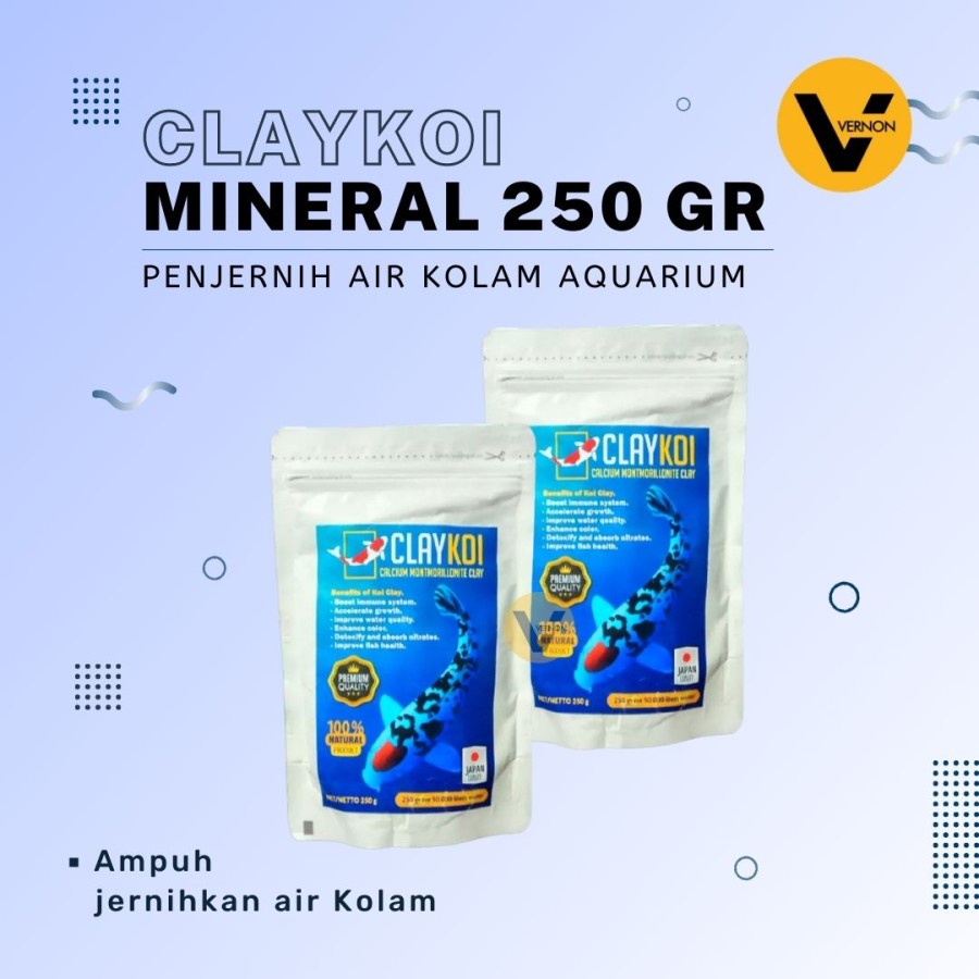 ClayKoi Kolam Clay Koi Mineral Penjernih Kolam 250 gram