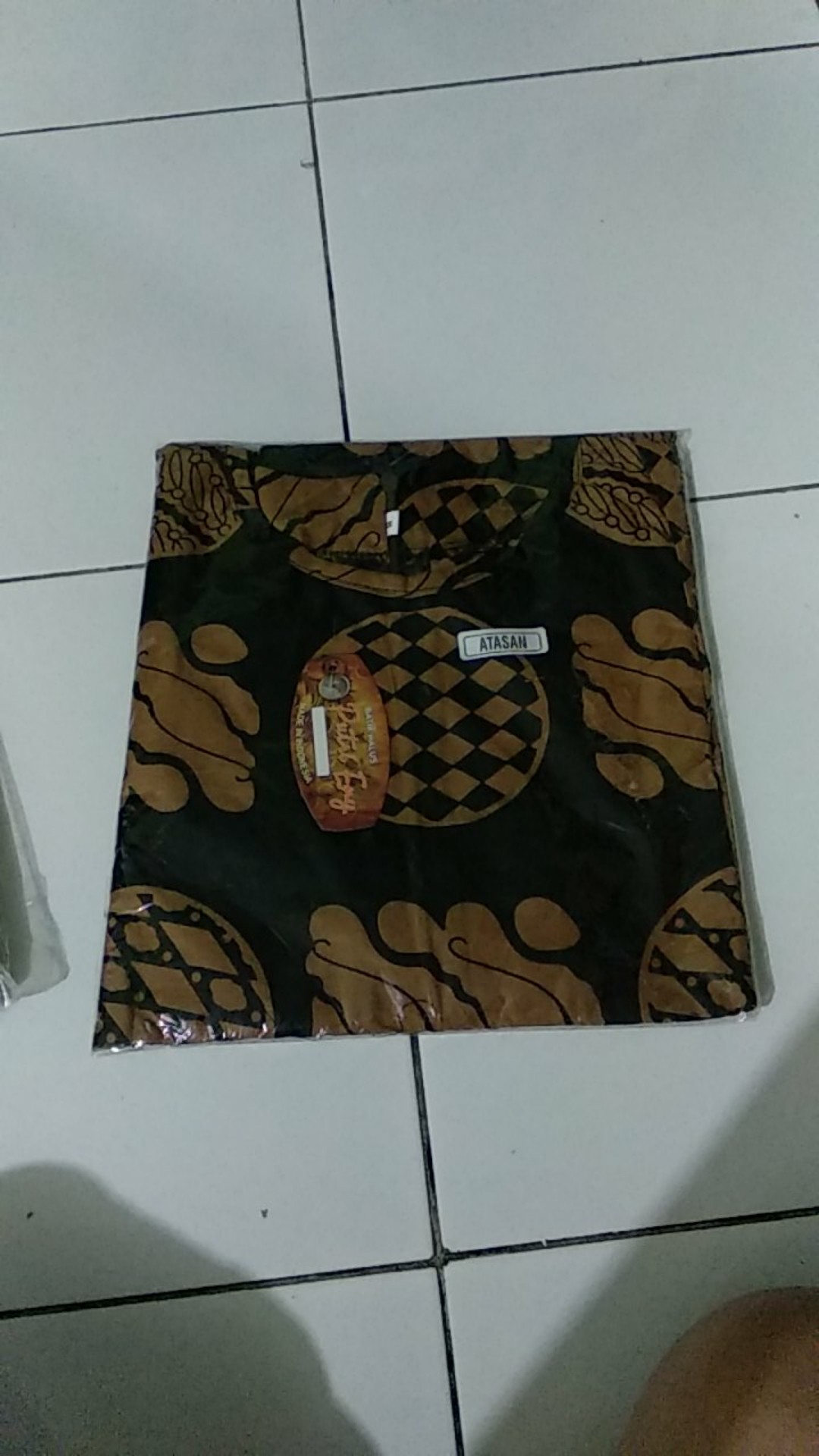 Tey-17 Batik Wanita Asj Hrb026 Kenongo Kemeja Tosca Pendek
