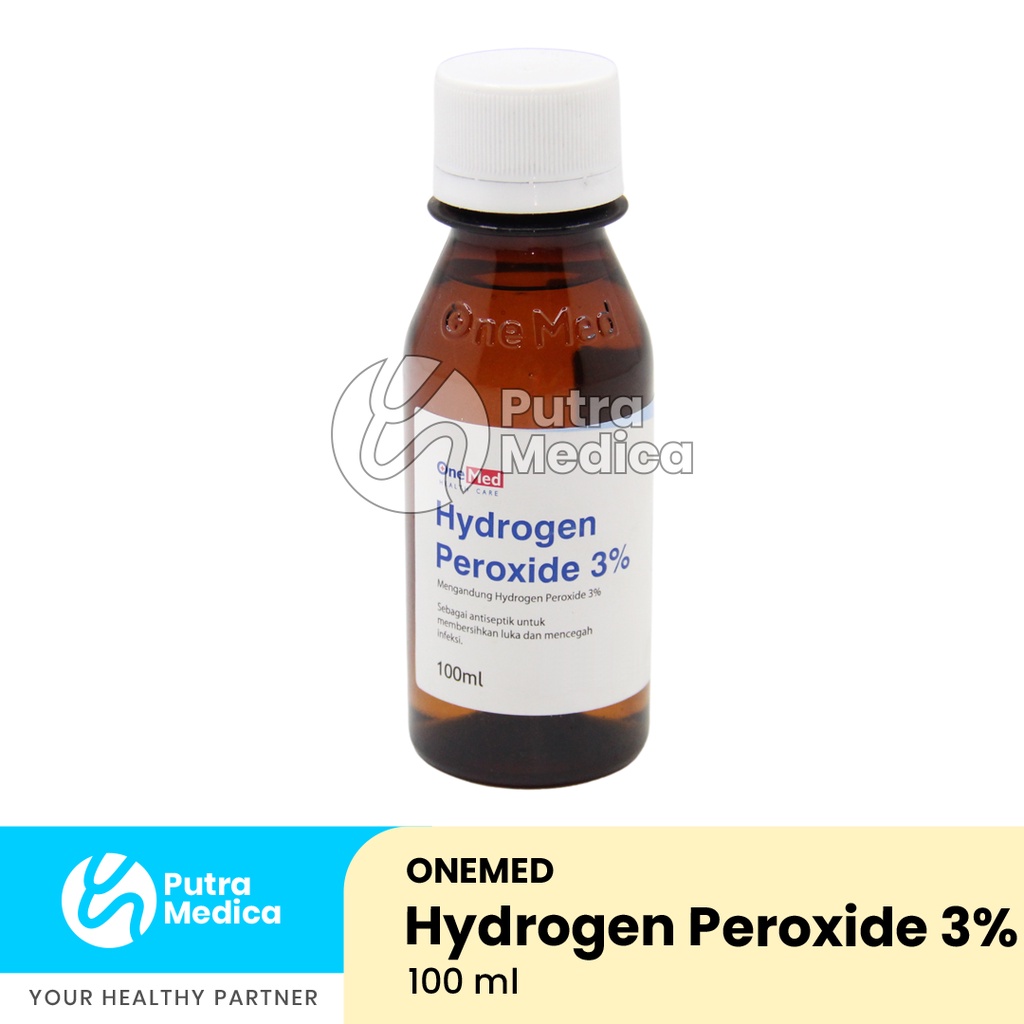 Onemed Hydrogen Peroxide 3% 100ml / H2O2 / Hidrogen Peroksida