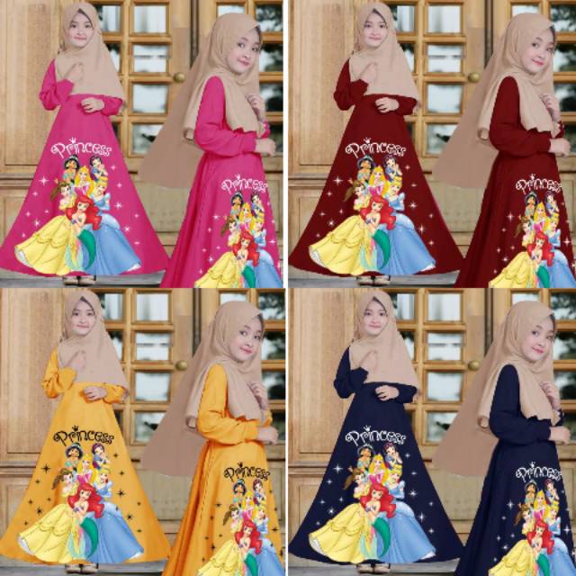 GAMIS PRINCESS/GAMIS ANAK KARAKTER/DRESS ANAK