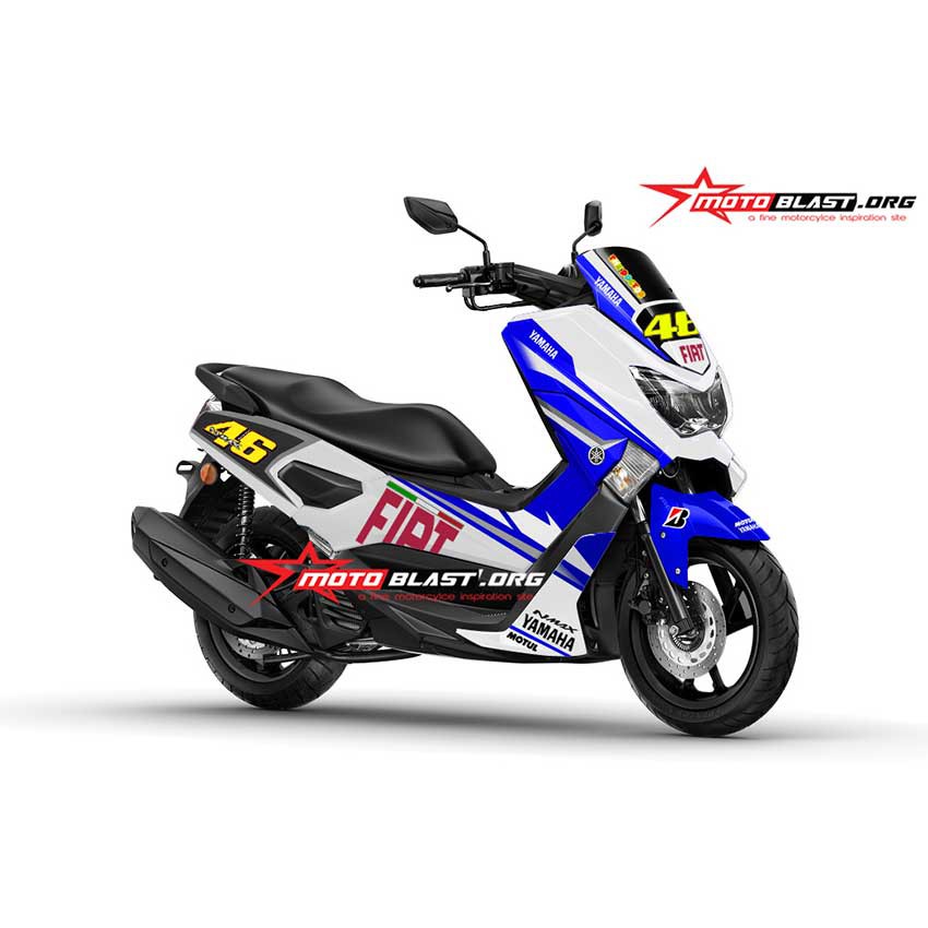Decal Stiker Yamaha NMAX WHITE FIAT GP