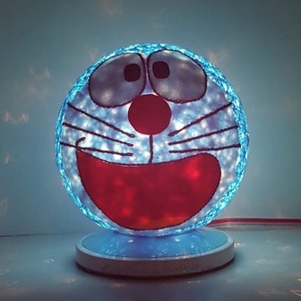 lampu tidur, lampu karakter, lampu unik, kado unik. doraemon 1