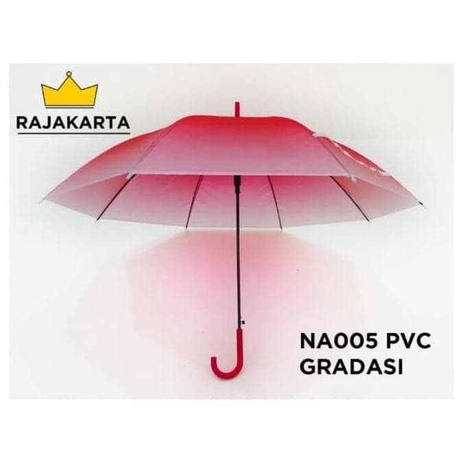 ORIGINAL! Payung Tongkat Panjang Gradasi Bahan PVC