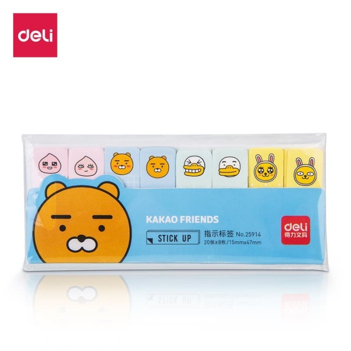 

ORGANIZER-DOCUMENT- DELI INDEX TAB SERI KAKAO 15X47MM/20 LEMBAR 8PCS/KEMASAN 25914 -DOCUMENT-