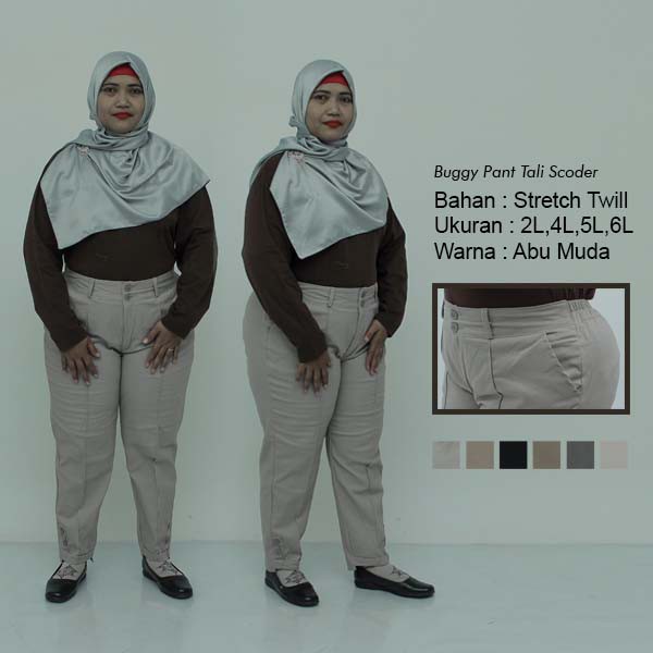 8 L - 6 L - 5 L -BAGGY PANTS Jumbo Hitam Navy Army Cream Moca Capucino Dark Grey / Celana Kerja Wanita Jumbo / Calana Kantor Big Size Wanita / Celana Karet Katun Kekinian / Celana Bahan Formal Jumbo Model Terbaru / Celana Seragam Wanita Modern