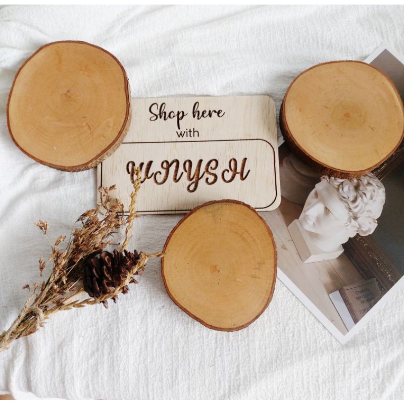 Wood slice, tatakan kayu