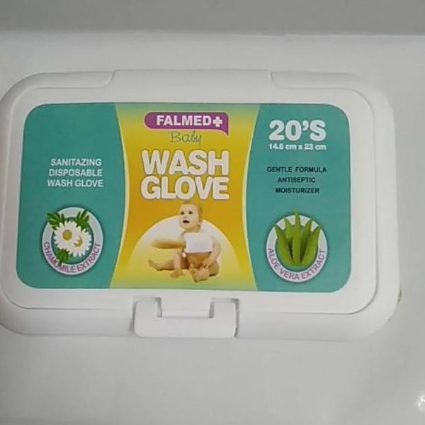 Terbaru JQ7BD FALMED WASH GLOVE BABY 20'S | KANTUNG SEKA | TISU BASAH | TISSUE BASAH | WET WIPES | B
