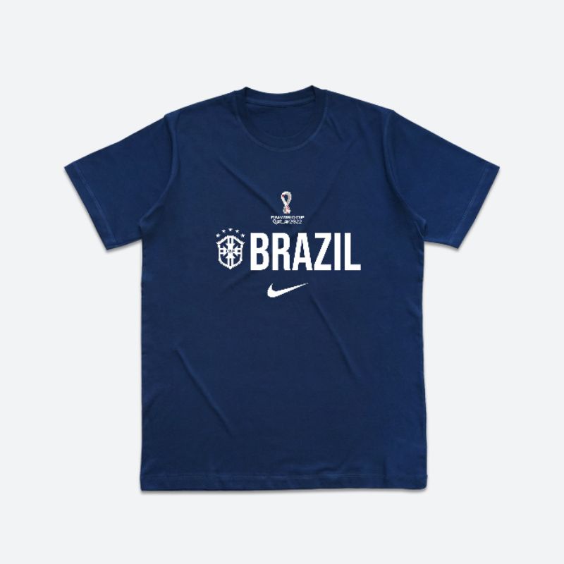 Kaos Custom Brazil Piala Dunia 2022 Kaos Polos Baju Kaos Pria Baju Wanita Baju Wanita Kekinian Kaos 