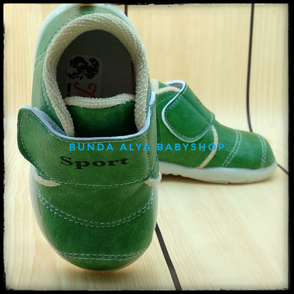 Sepatu Anak Laki Laki Usia 1 2 3 4 Tahun Casual HIJAU Size 22 - 30 - Sepatu Anak Balita Boots  Anti Licin