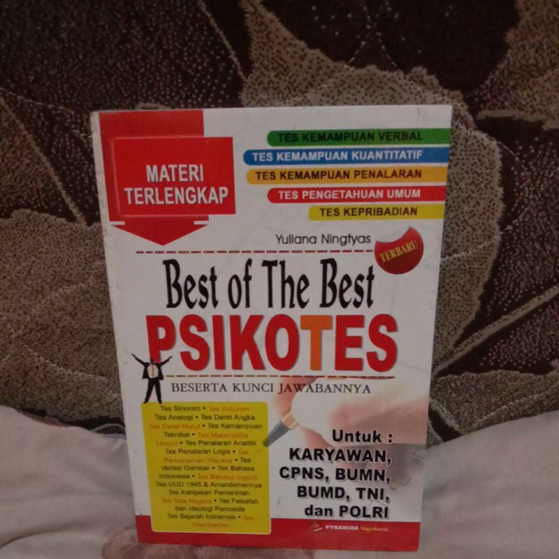 

BUKU BEST OF THE BEST PSIKOTES BESERTA KUNCI KAWABAN