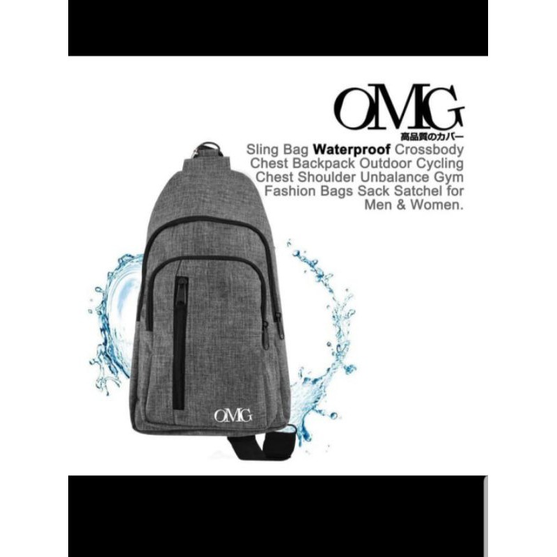 Sling Shoulder Bag OMG Tas Selempang SlingBag Tas Gadget Waterproof Pria