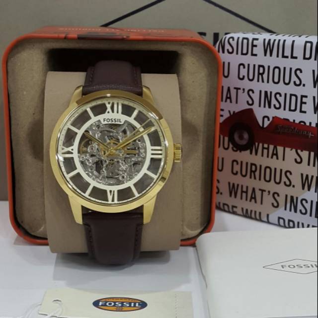 Jam Tangan Pria Automatic Gold FOSSIL Ori BM