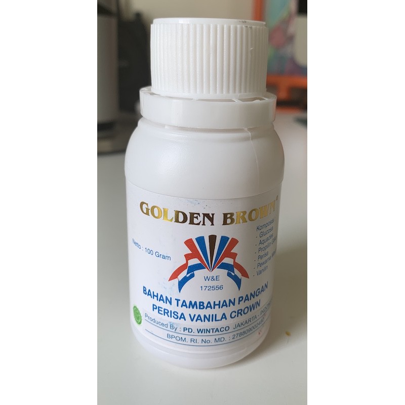 

golden brown vanila CROWN 100g pasta vanilla vanili