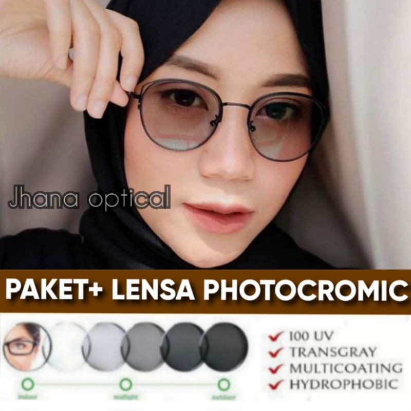 KACAMATA WANITA 1308 GRATIS LENSA MINUS PHOTOCROMIC