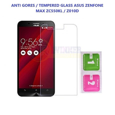 ANTI GORES / TEMPERED GLASS ASUS ZENFONE MAX ZC550KL / Z010D | SCREEN PROTECTOR |  WINNER SPAREPART