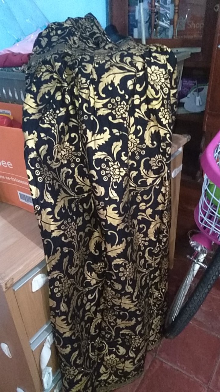Ms Gamis Batik Sriwedari Maxi Super Jumbo Xxxl Ld 120c. Bumil/busui Katun Sogan