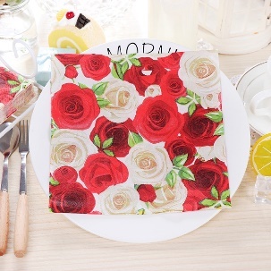 20pcs/set Stripe Colored Printed Paper Towel Napkin Printing Face Paper