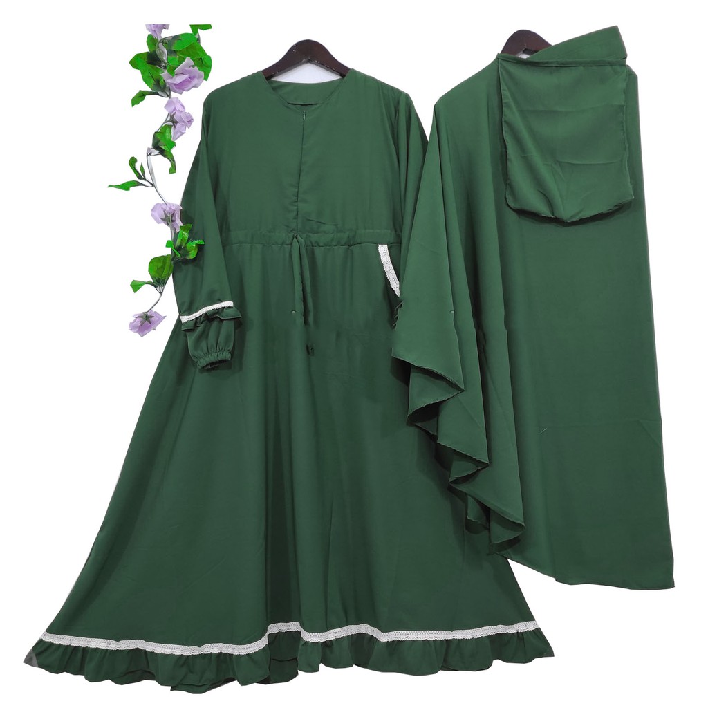gamis syar'i arofah plus hijab