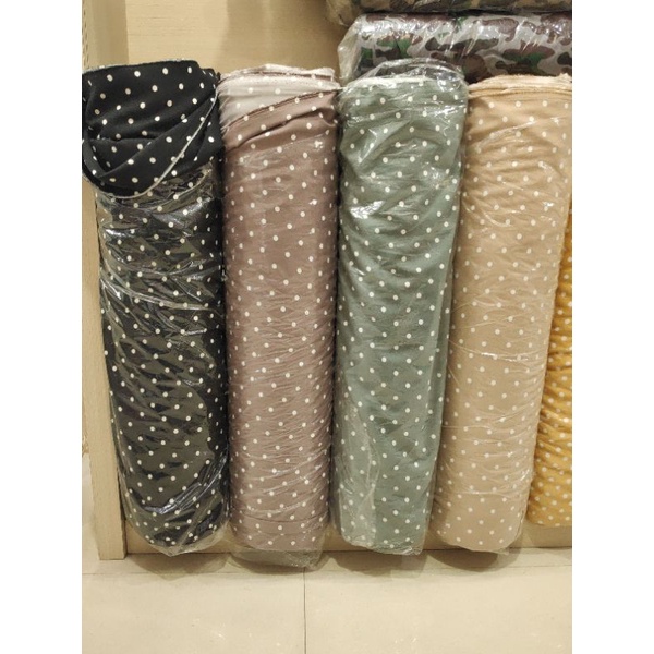 Kain Rayon Stretch PolkaDot