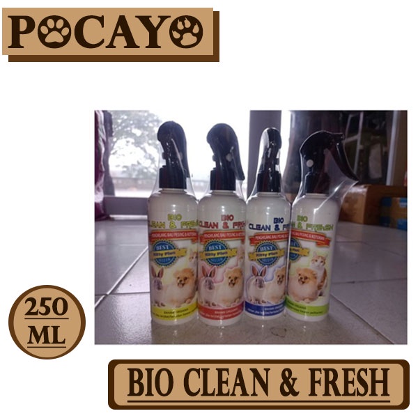 Kitty Plus Bio Clean &amp; Fresh Penghilang Bau Pesing &amp; Kotoran 250ml