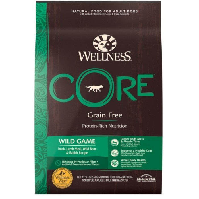 Wellness CORE Wild Game Duck & Lamb 5,4kg- dry dog food Makanan Anjing