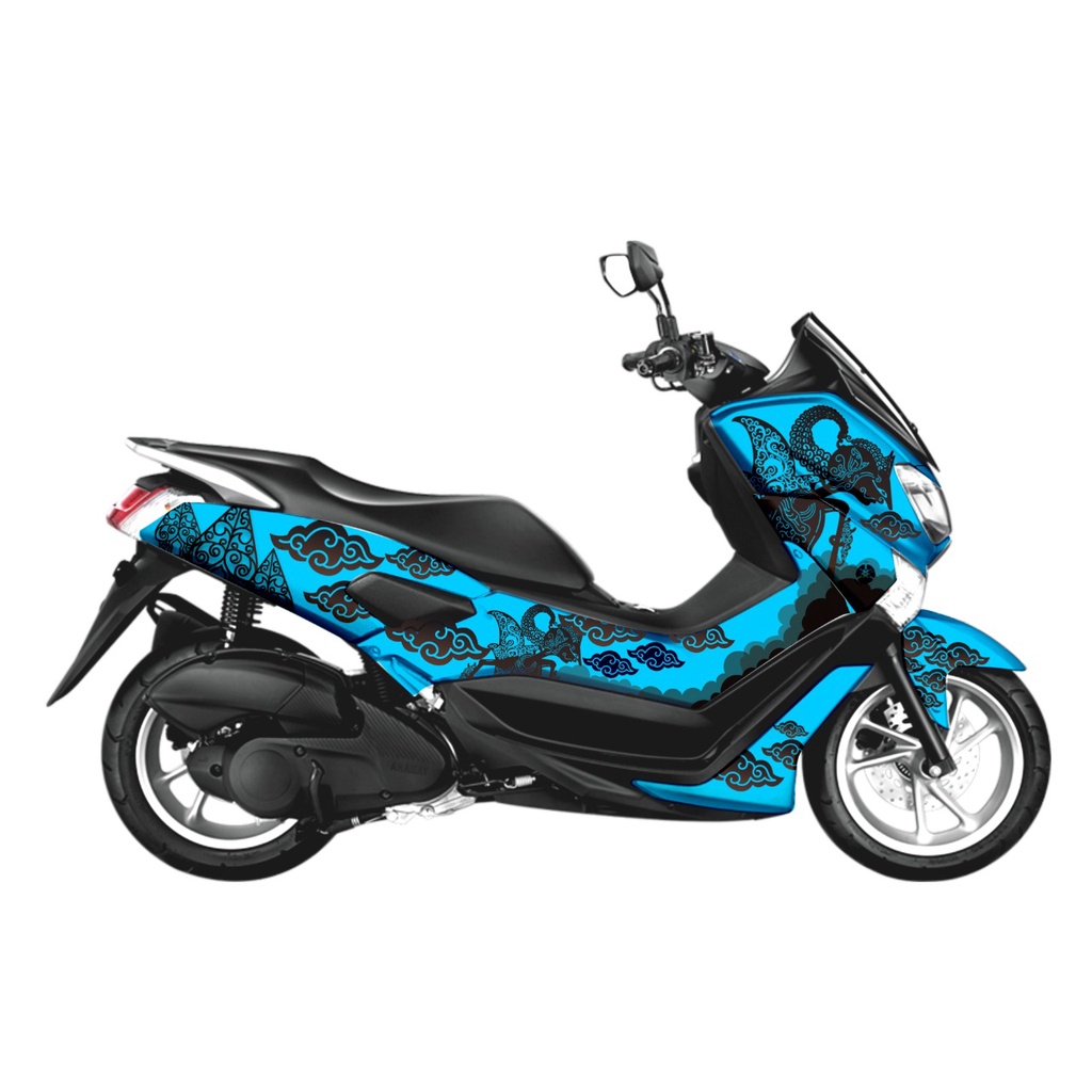 Sticker Decal BODY SAMPING FULL NMAX / STICKER BODY NMAX - MOTIF BATIK WAYANG
