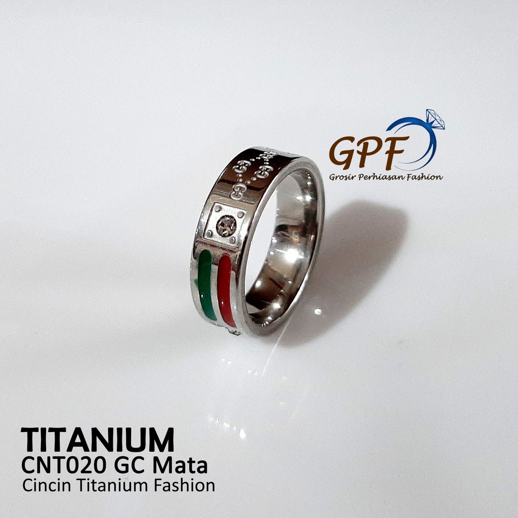 Gpf Cincin Titanium Gc 2 Matapria Dan Wanita Silver Gold Hitam Awet Anti Luntur Anti Karat Cnt020 Shopee Indonesia