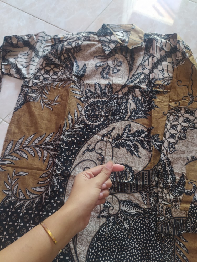 Kemeja Batik Lengan Panjang Size M L Xl Xxl Xxxl