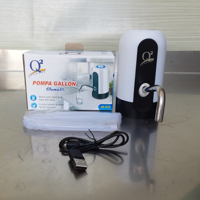 Pompa air galon dispenser elektrik otomatis USB charge mini / Rechargeable Q2 / GSF / Water pump portable