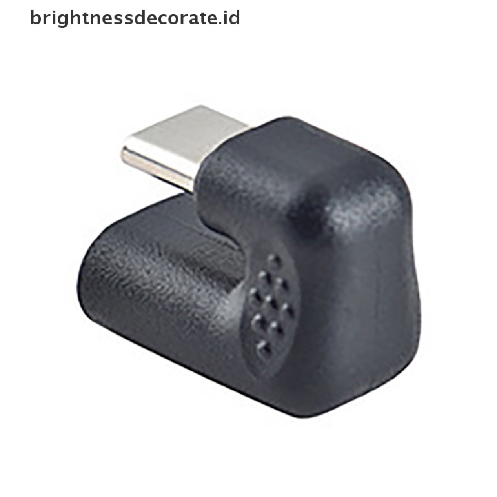 Adapter Konverter Sudut Kanan 180 Derajat Usb 3.1 Tipe C Male Ke Female Usb-C